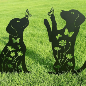 CIFbuy 2-Pack Rainbow Bridge Pet Memorial Garden Stakes Weather Resistant Outdoor Remembrance Decor (TikTok, temu pick-up service)
