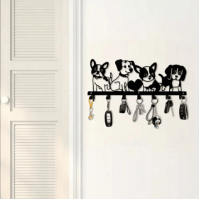 CIFbuy Vintage Cartoon Puppy Wall Decoration iron Waterproof Removable Pet Theme Home Accent(TikTok, temu pick-up service)