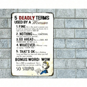 CIFbuy 8x12 Inch Funny Metal Wall Decor for Garage and Home(TikTok, temu pick-up service)