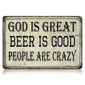 CIFbuy Retro Metal Decoration Plate Perfect For Home Garage Tavern Unique Wall Hanging(TikTok, temu pick-up service)