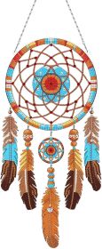 Diamond Dream Catchers Kit, Hanging Diamond Art, DIY Kit for Home Wall & Window Decor, Handmade Craft for Room Decoration (Tribe)
