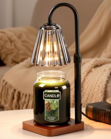 Black Candle Warmer Lamp with Timer Dimmer Adjustable Height for Yankee Candles, Valentines Day Gifts for Him Birthday Gifts for Women Mom Sister