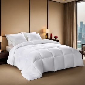 2-Pack Large White Plaid Duvet Inserts. Soft And Comfortable With Skin-friendly Warmth. Suitable For All Seasons - Ideal As A Winter Quilt Or For (Option: defaulttitle)
